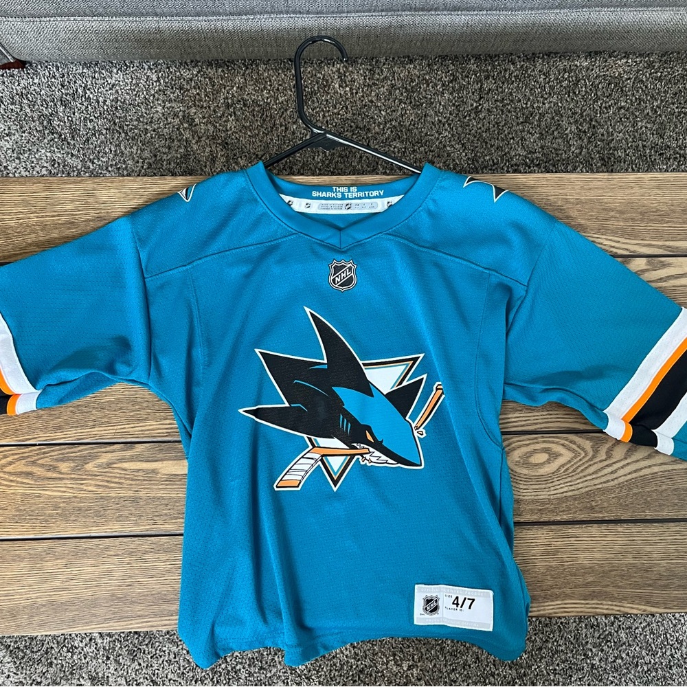 Todler San Jose Sharks home jersey